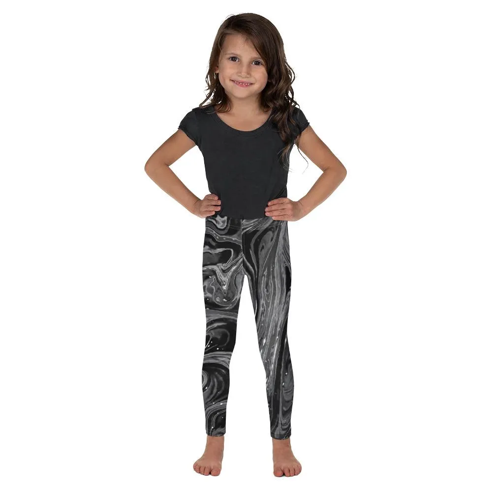 Grey Swirl Kid's Leggings