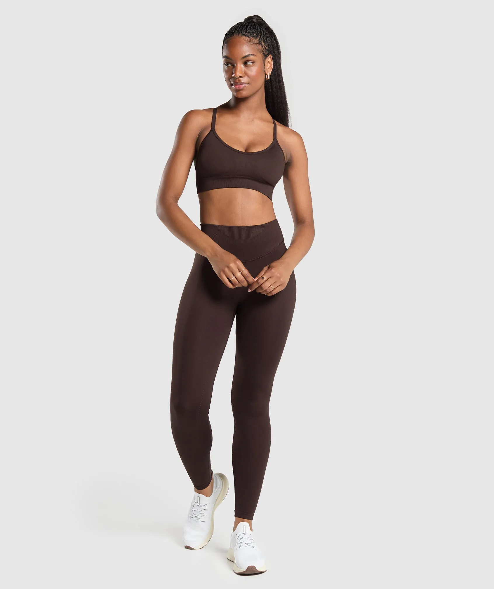 Gymshark Sweat Seamless Leggings - Heritage Brown