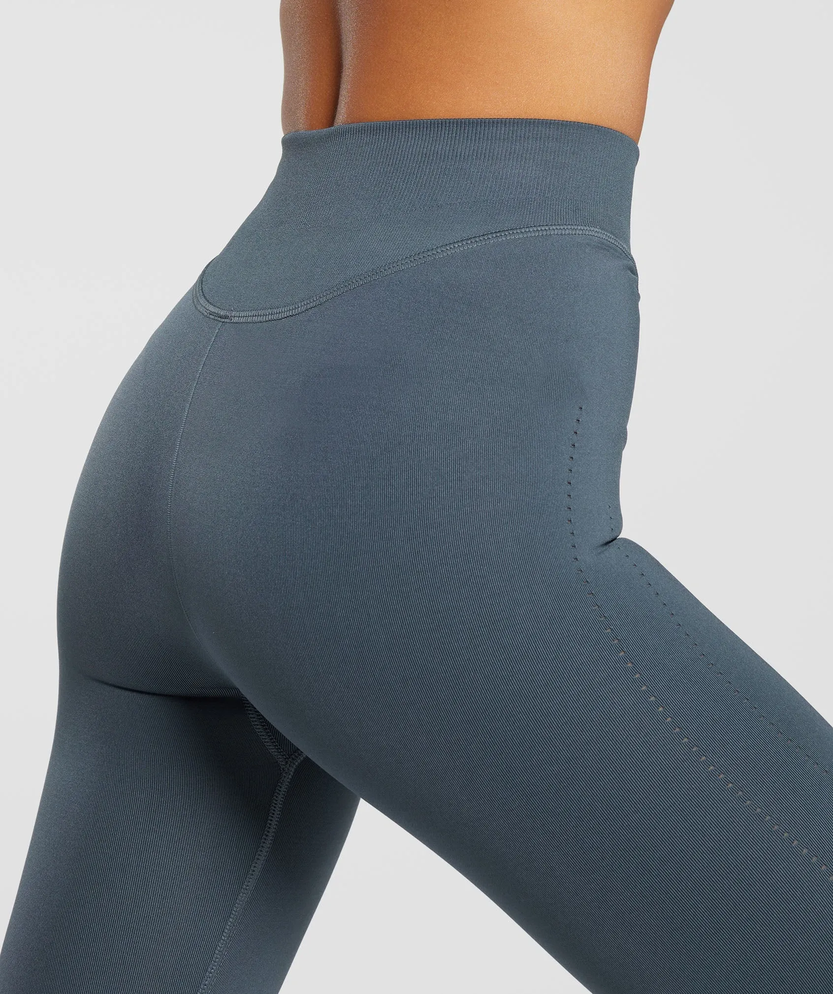 Gymshark Sweat Seamless Leggings - Titanium Blue