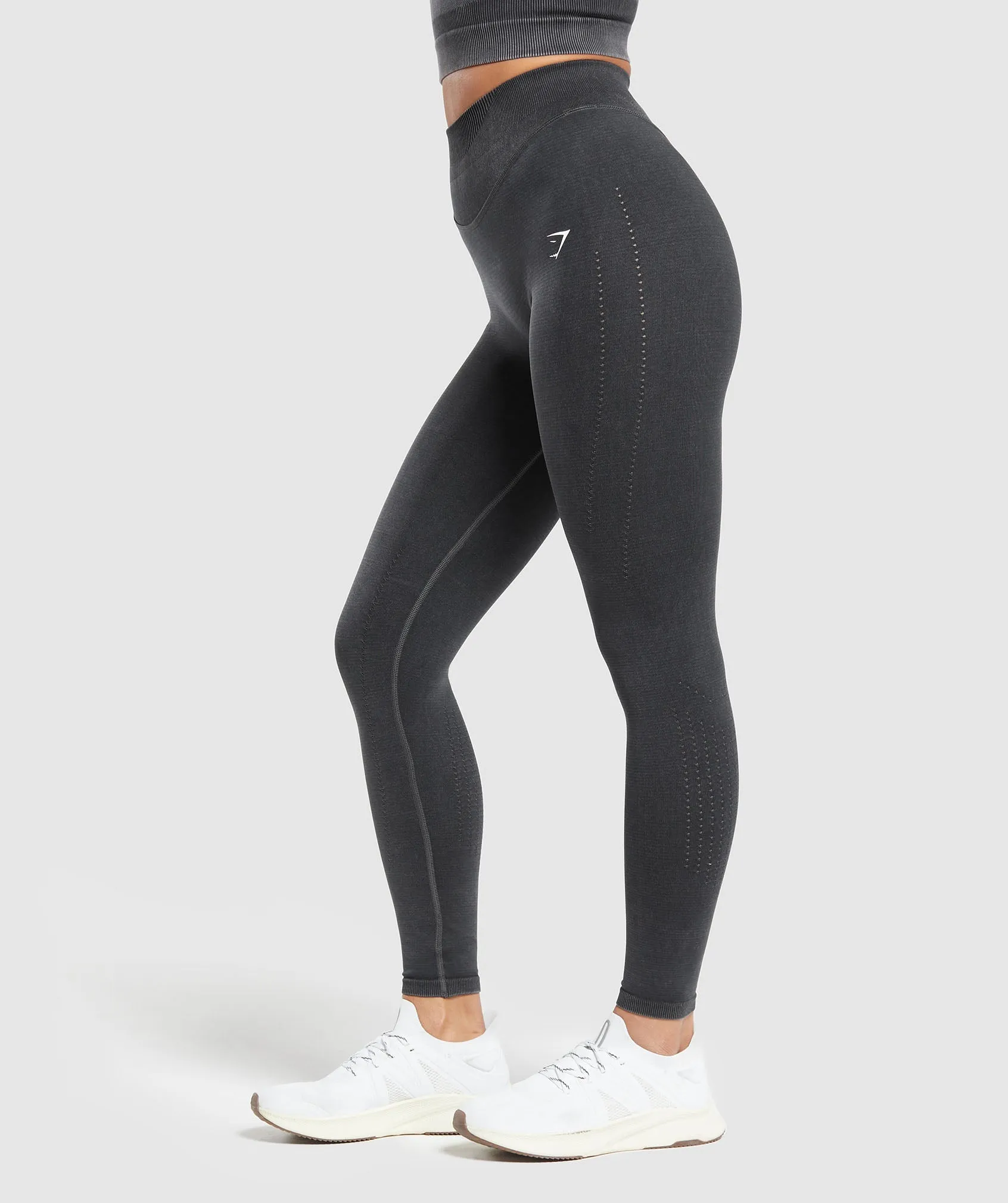 Gymshark Sweat Seamless Washed Leggings - Black