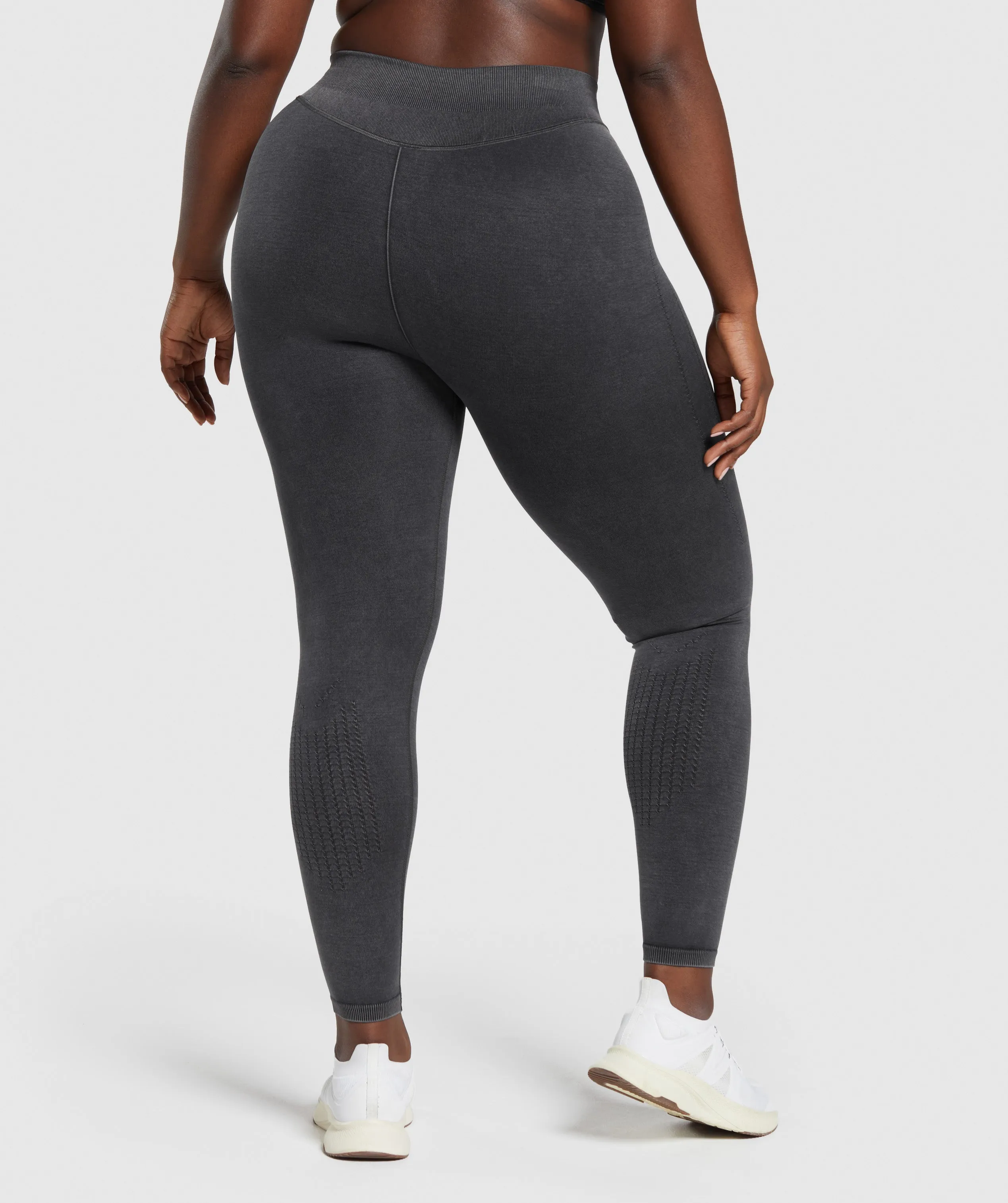 Gymshark Sweat Seamless Washed Leggings - Black