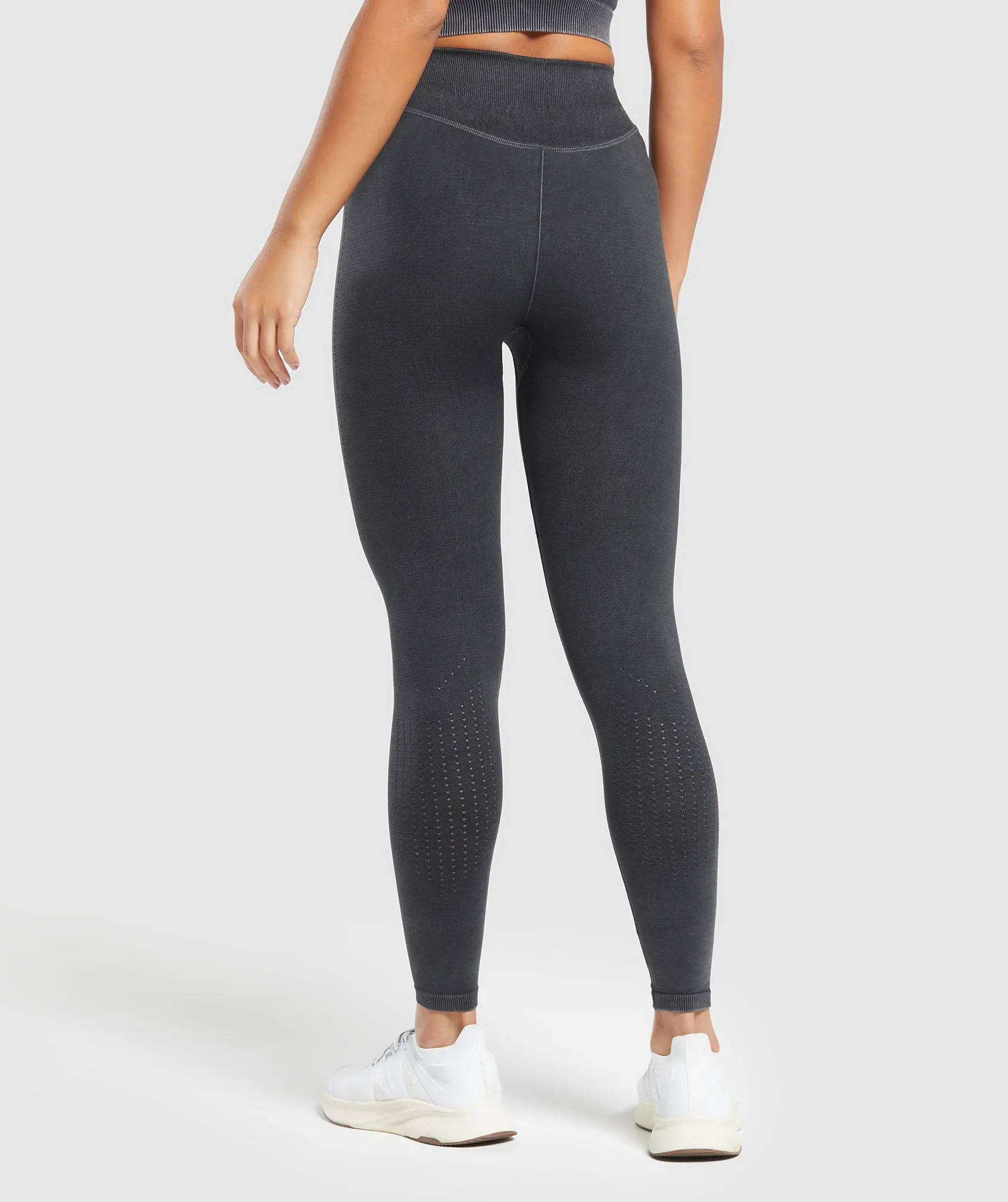 Gymshark Sweat Seamless Washed Leggings - Black