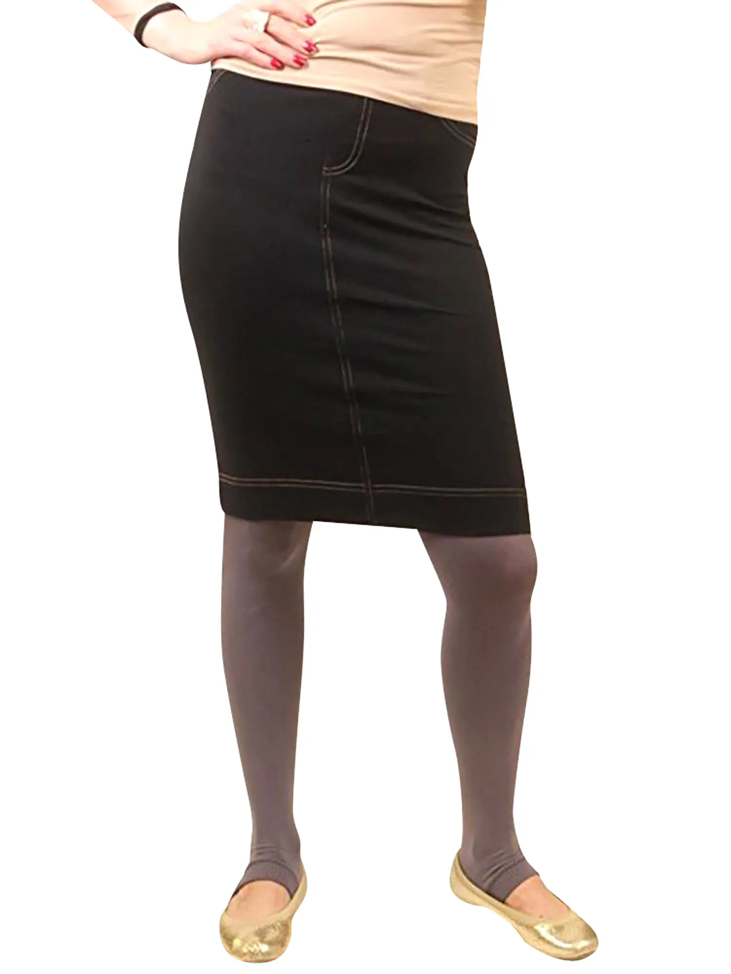 Hard Tail Supplex Pocket Pencil Skirt SUP-17