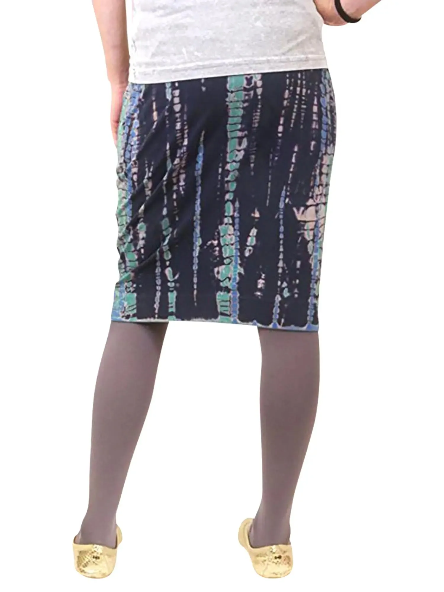 Hard Tail Wide Cut Cotton Pencil Skirt W-525