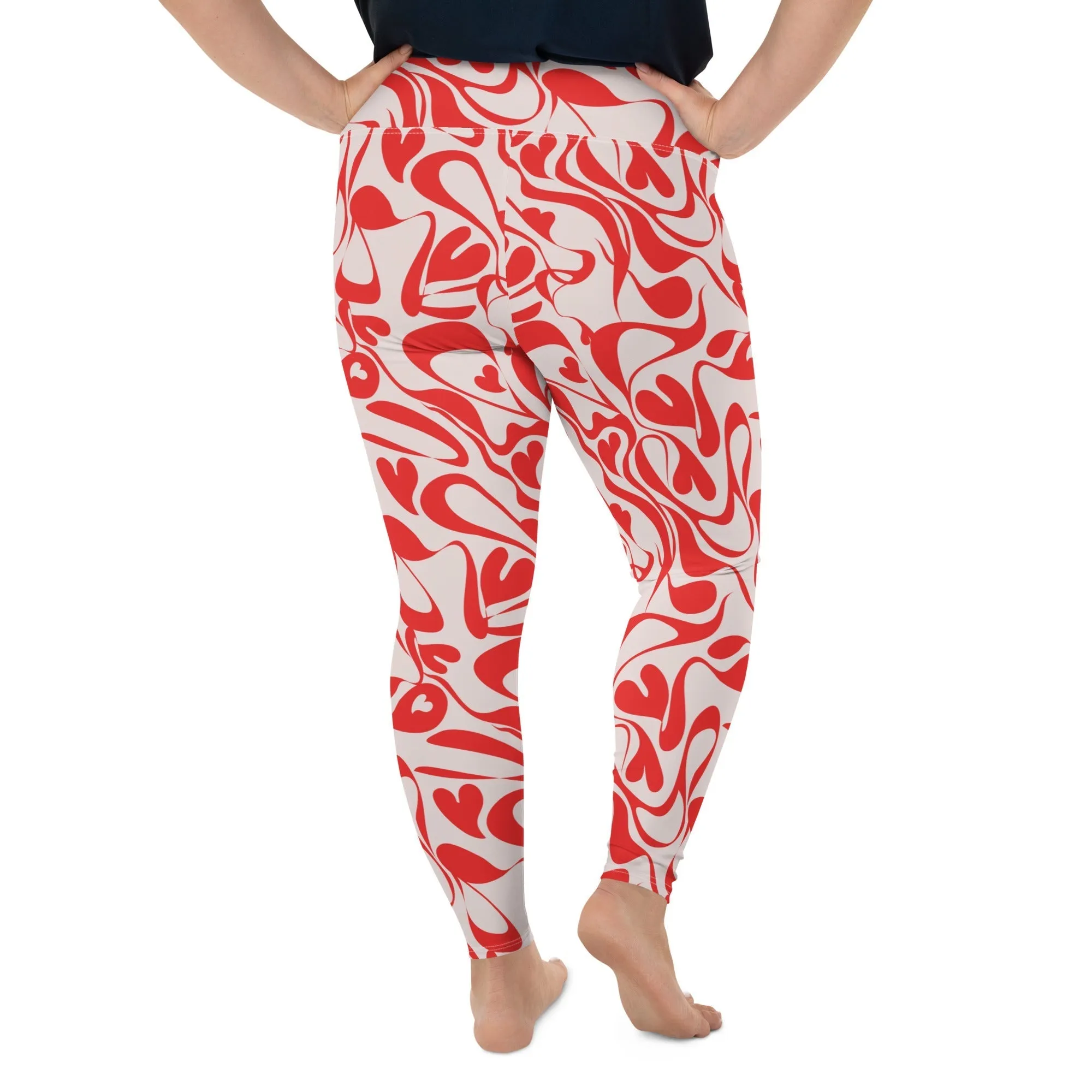 Heart Swirl Plus Size Leggings