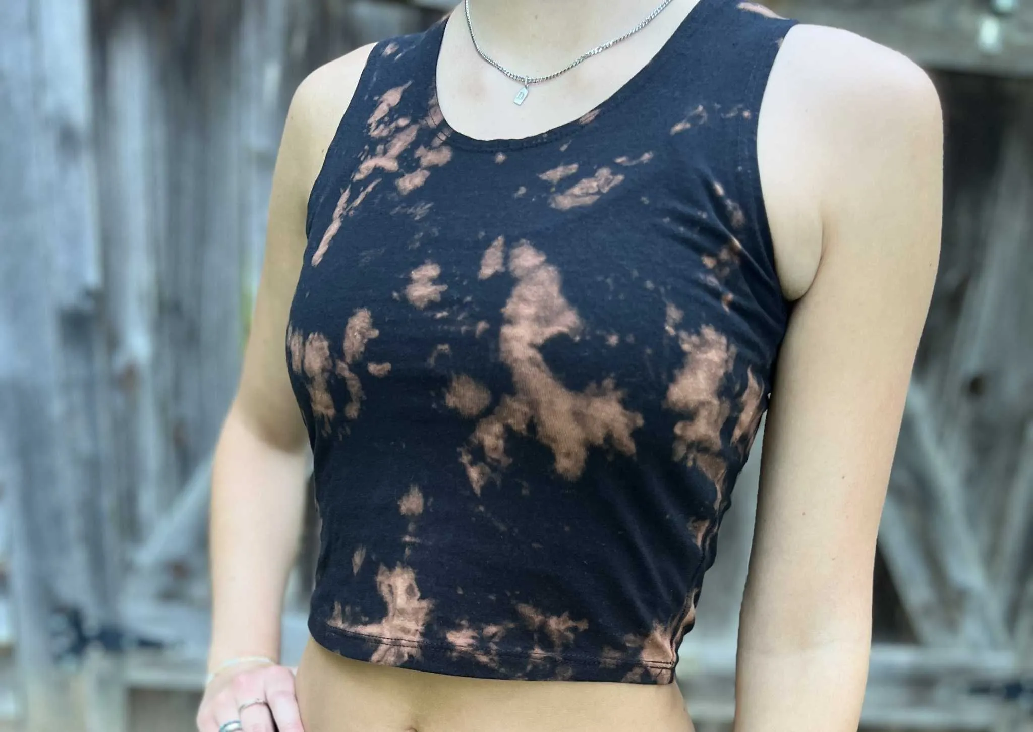 Hemp Crop Top Tank - Tie Dye