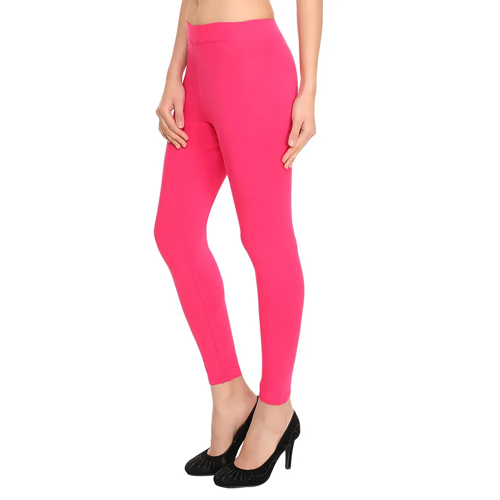 HiFlyers Women Fuchsia Leggiings/Yoga Pant