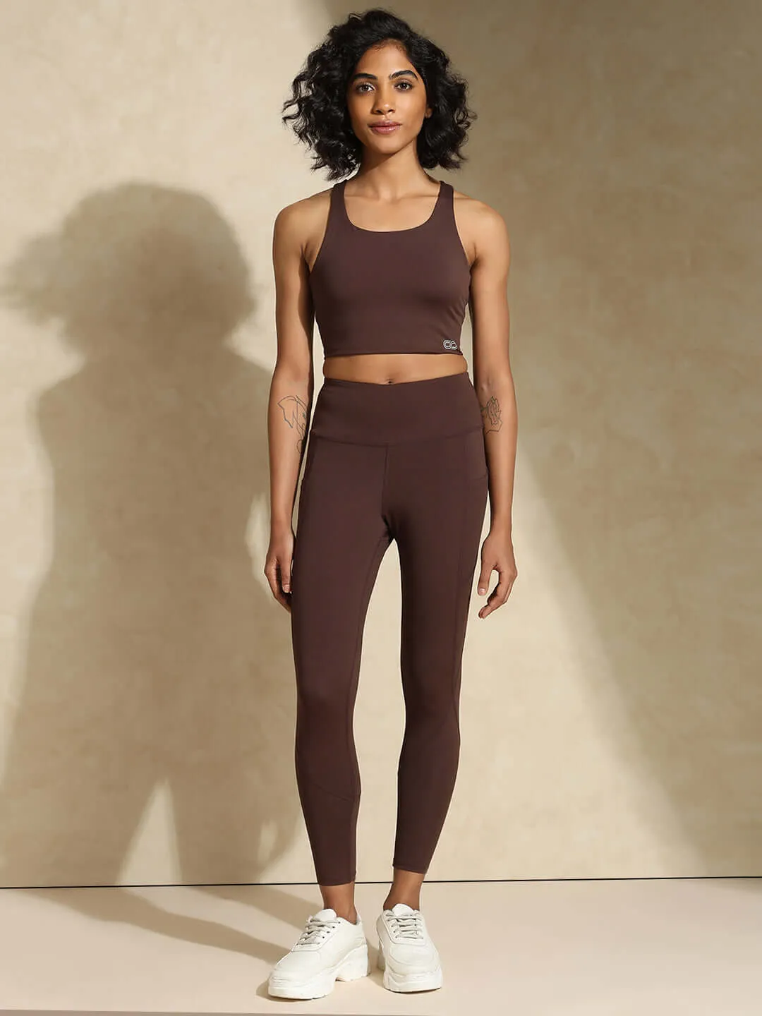 High Impact Action Bra & Aura Leggings Java