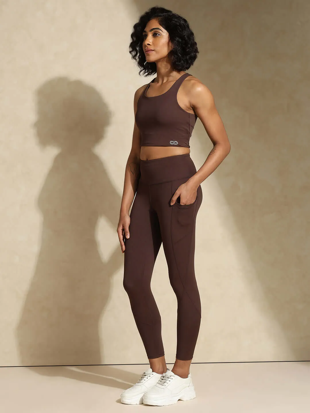 High Impact Action Bra & Aura Leggings Java