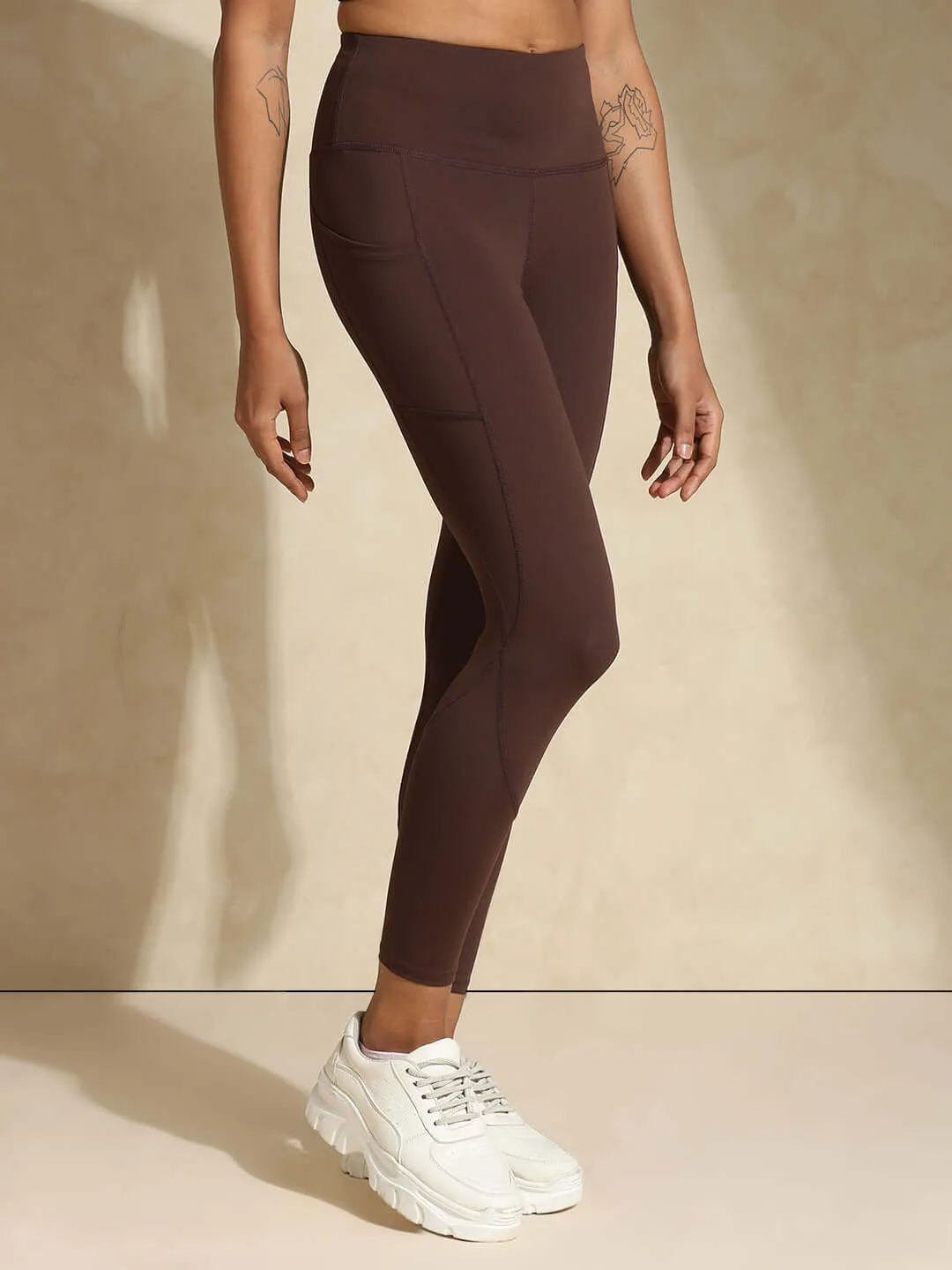 High Impact Action Bra & Aura Leggings Java