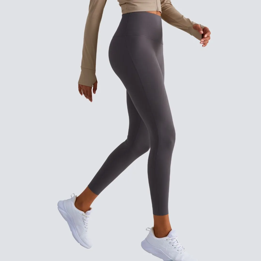 High-Rise Essential Leggings - Dark Grey