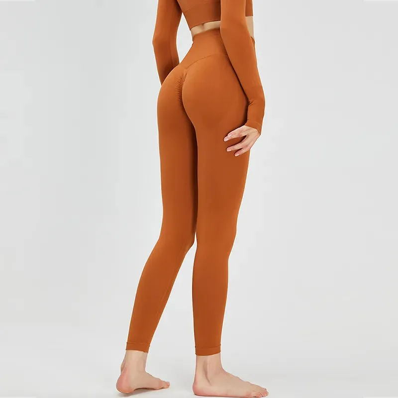 High Waist Gym Scrunch Butt Running Training Leggings