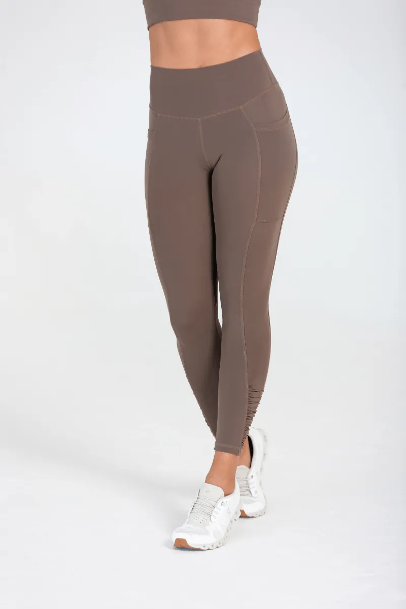 High Waist Leggings - Cacao