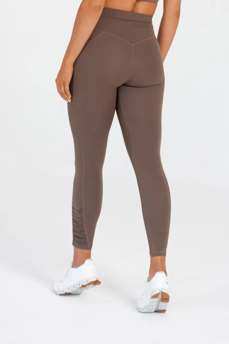 High Waist Leggings - Cacao