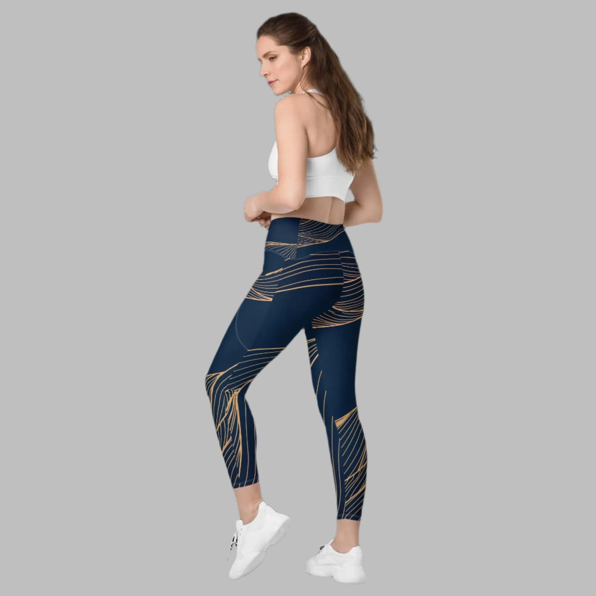 High-Waisted Leggings with Pockets (Plus Size Available)