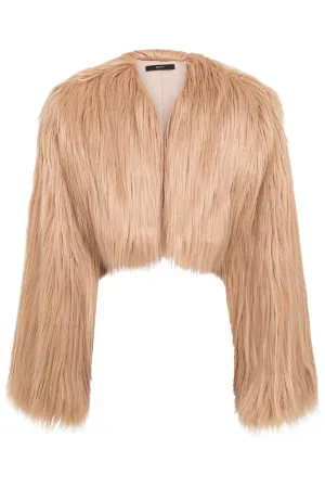 Hutton Fur Cropped Jacket