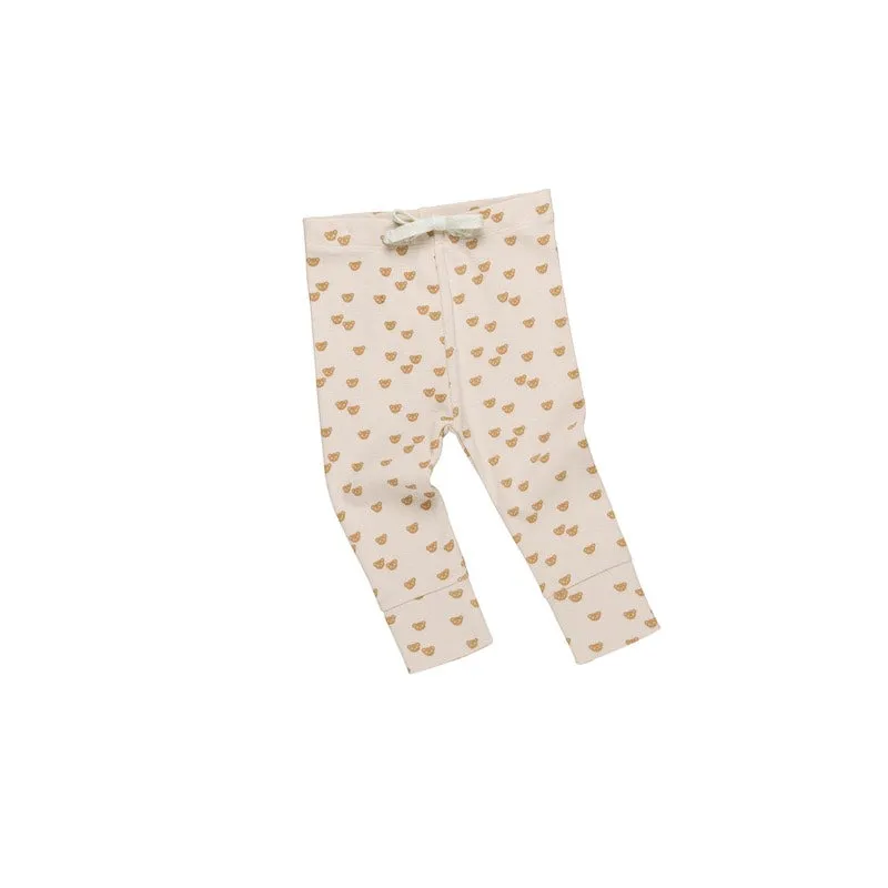 Huxbaby Bear Cute Rib Legging