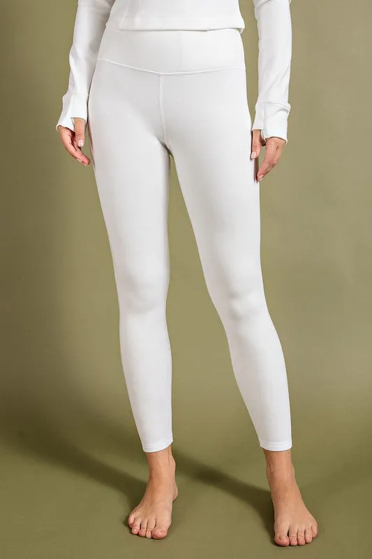 In house RIB BRUSHED HI WAIST FULL YOGA PANTS