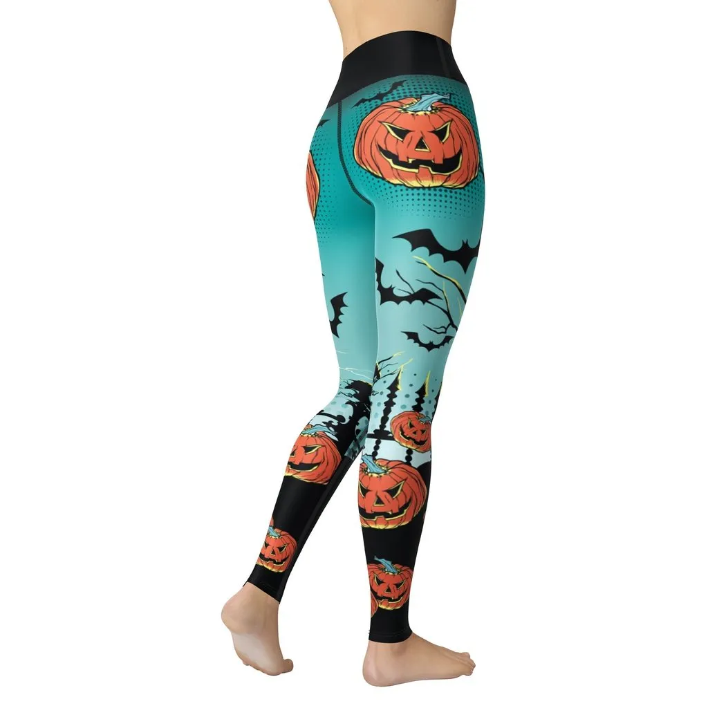 Jack O'Lantern Yoga Leggings