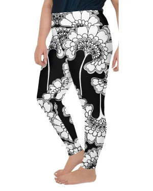 Japanese Floral Plus Size Leggings