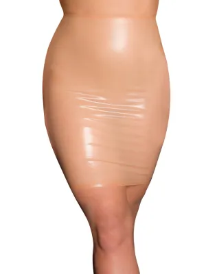 Jayne Latex Nude Pencil Skirt