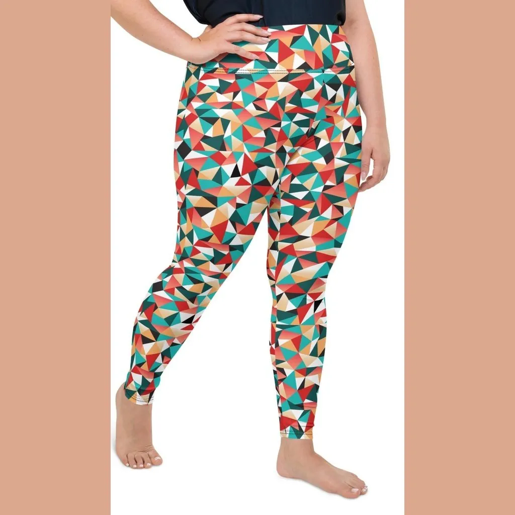 Kaleidoscopic Plus Size Leggings