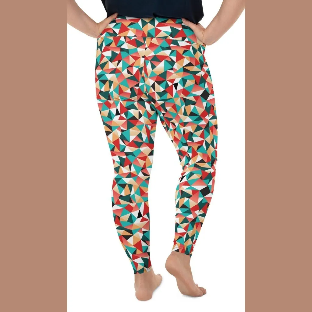 Kaleidoscopic Plus Size Leggings