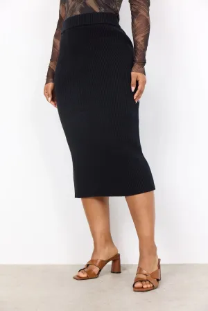 Kanita Knit Midi Skirt Black