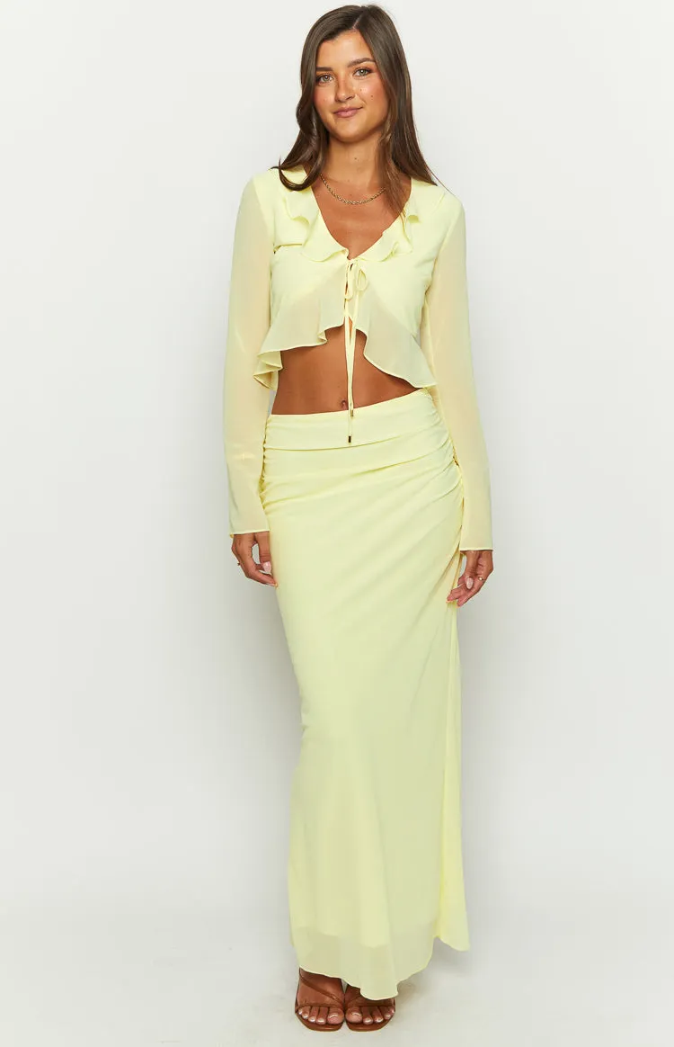 Kazan Yellow Frill Top