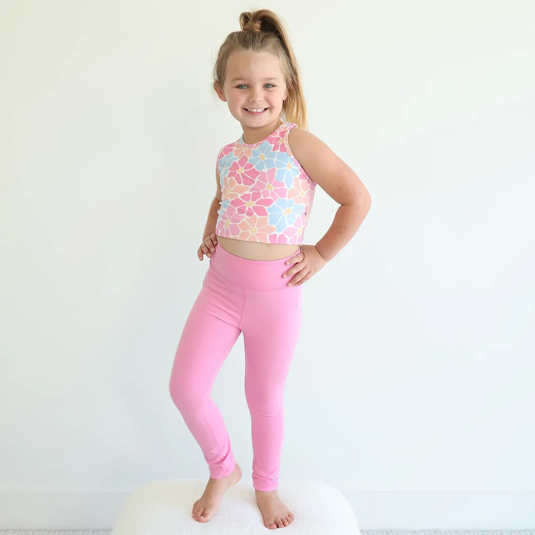 Kids CloudActive™ Leggings | Power Pink