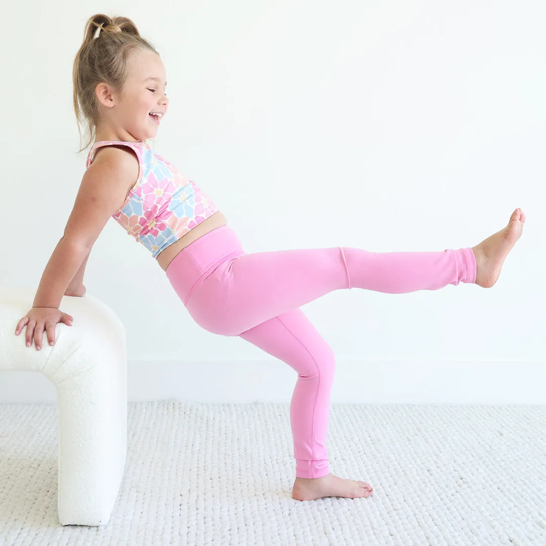 Kids CloudActive™ Leggings | Power Pink