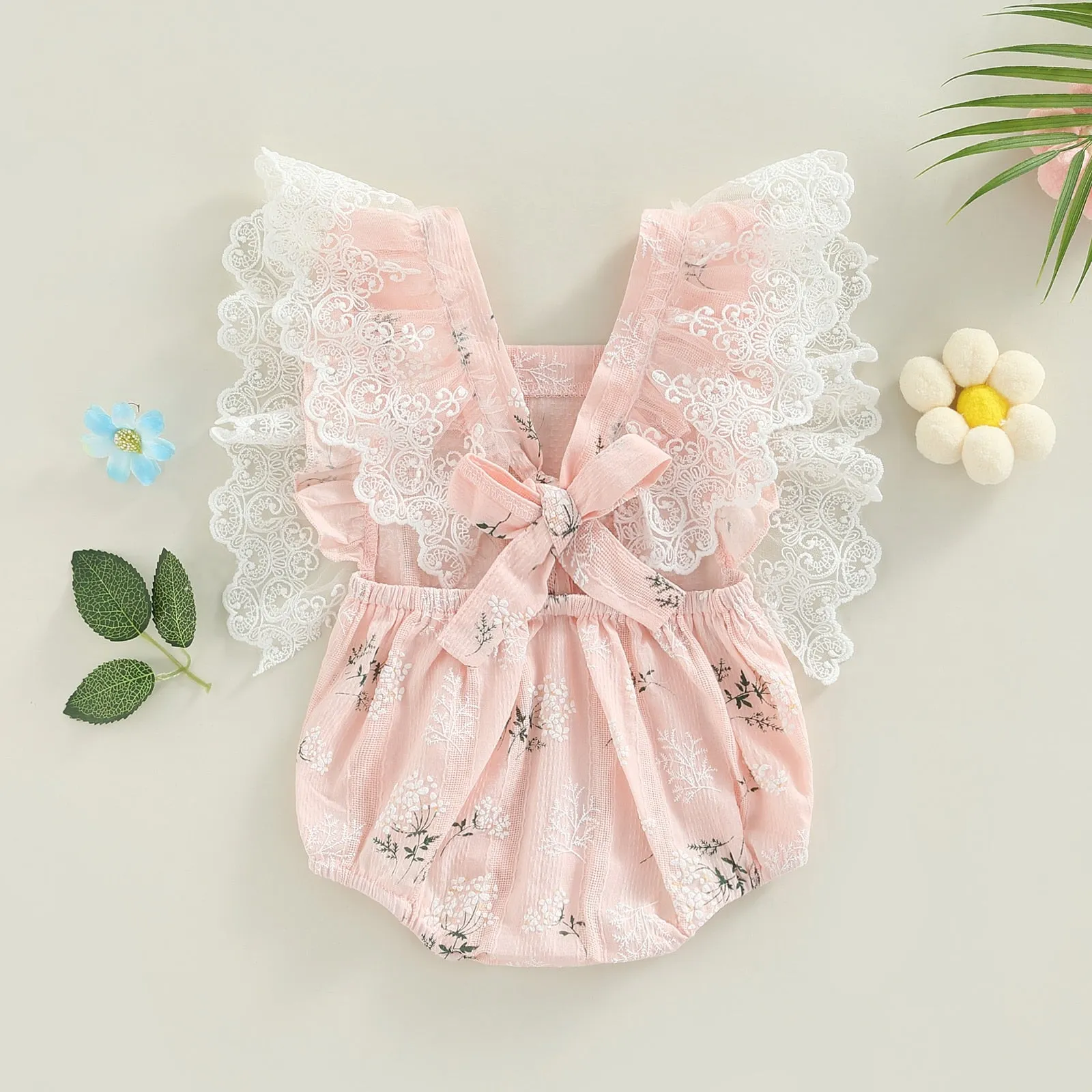 KIERA Floral Lace Romper