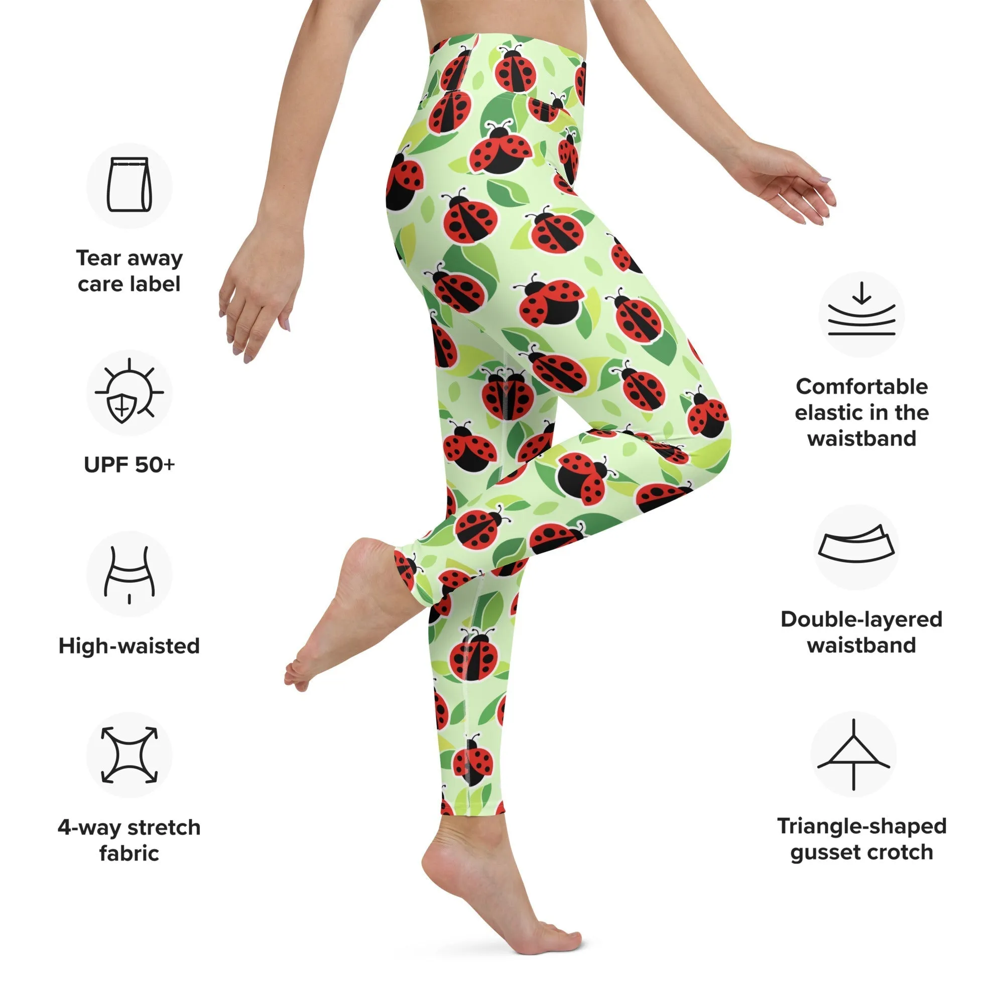 Ladybugs Yoga Leggings