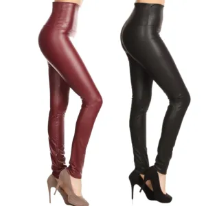 LEGGINGS YOGA SIMILI CUIR