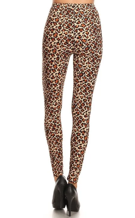 Leopard Animal Print High Waist Leggings