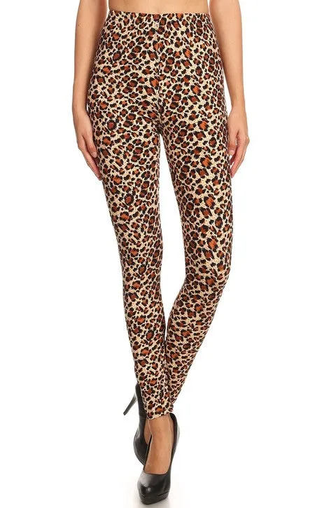 Leopard Animal Print High Waist Leggings