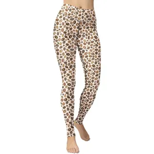 Leopard Coffee Yoga Leggings