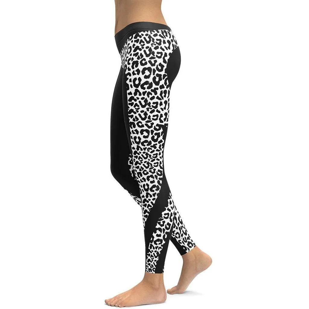 Leopard Heart Shaped Leggings