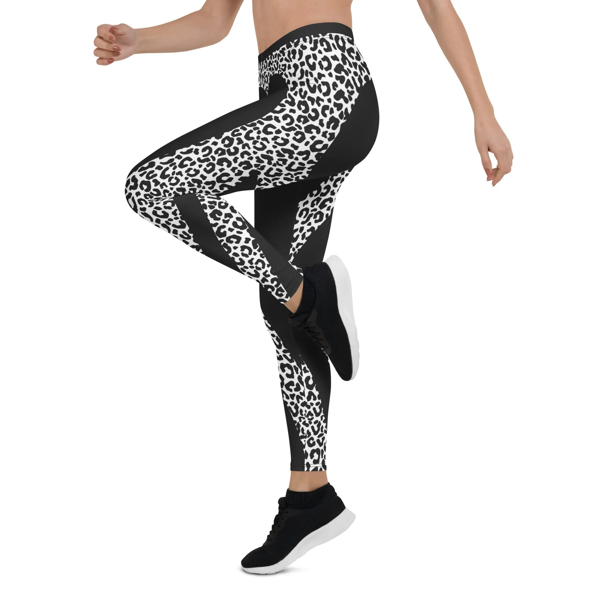 Leopard Heart Shaped Leggings