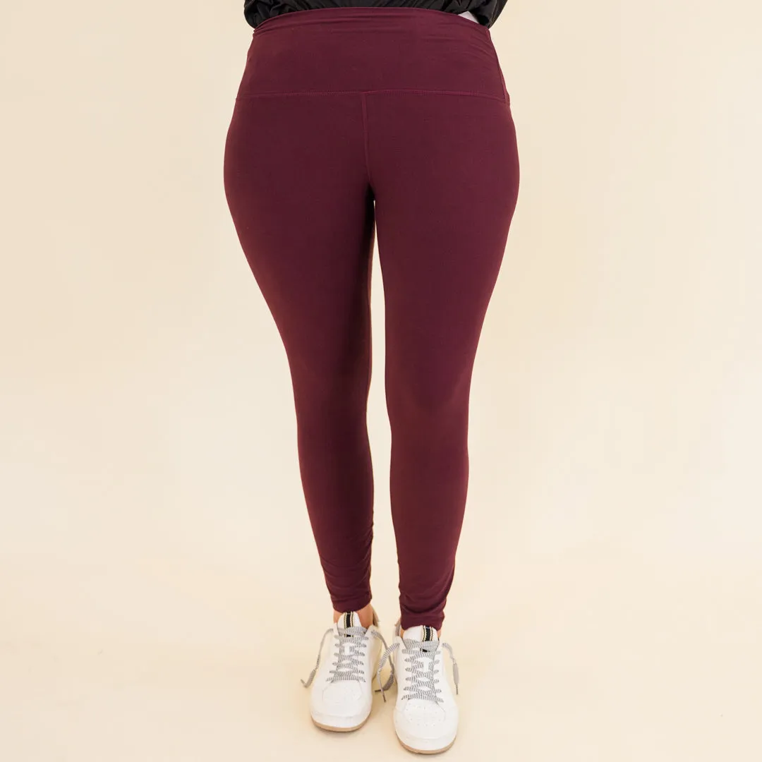 Let's Groove Leggings, Cassis