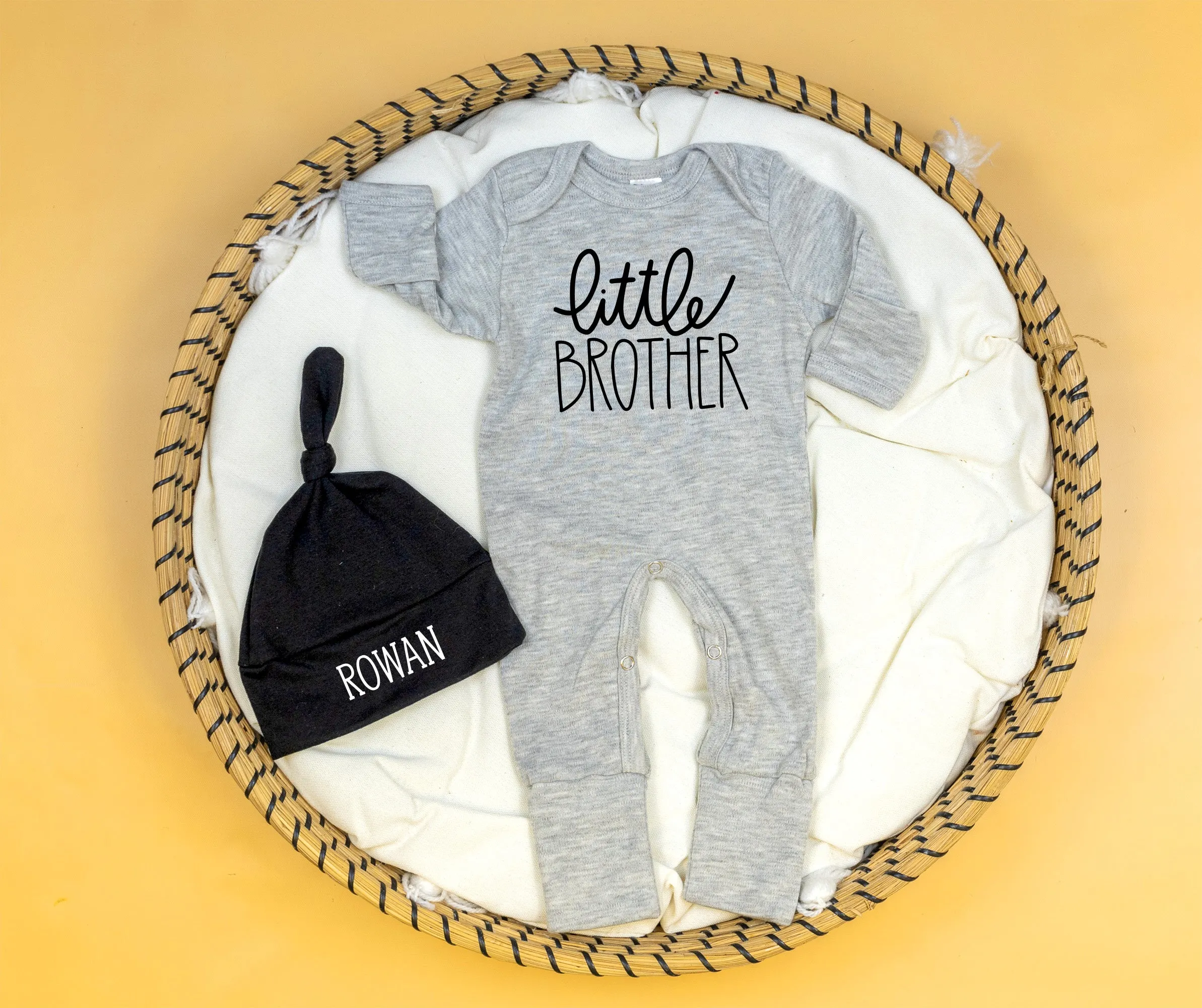 Little Brother Romper | Gray