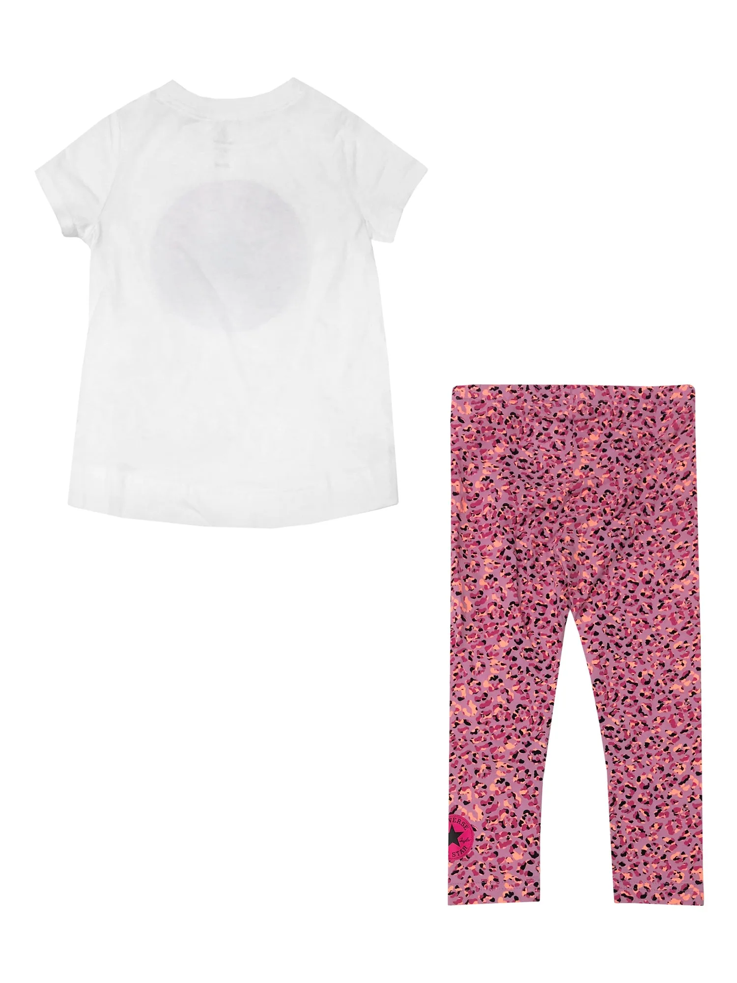 LITTLE GIRLS CONVERSE ALL OVER PRINT LEGGINGS & T-SHIRT SET - CLEARANCE