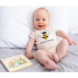 Local Honey Bumble Bee Short Sleeve Romper