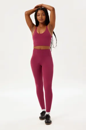 long leggings - float seamless - rhodondendron