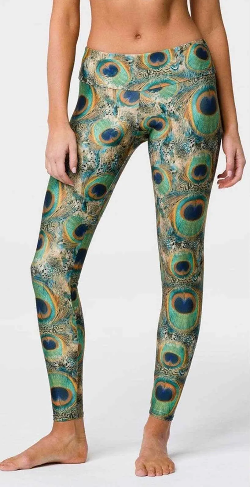 Long Peacock Leggings