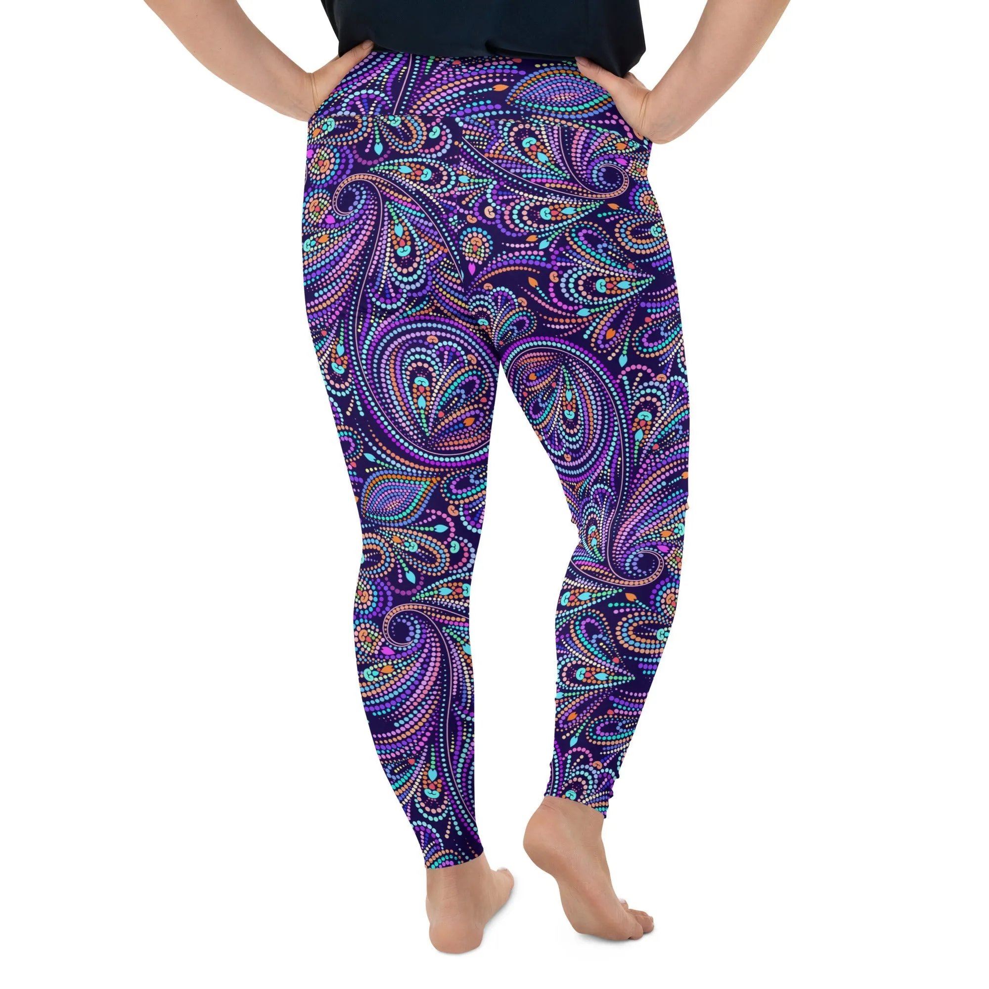 Lovely Mosaic Plus Size Leggings