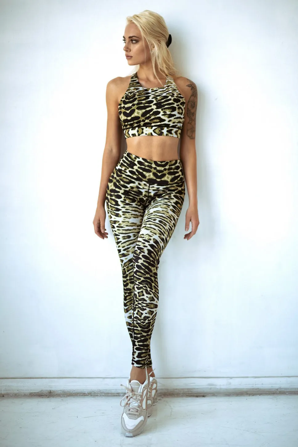 Lush Leopard Print Active Sports Bra