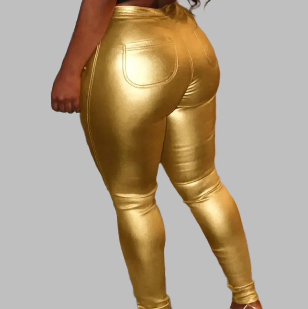 MARDI GRAS Urban Edge Women's Go-Gold Leggings Pants