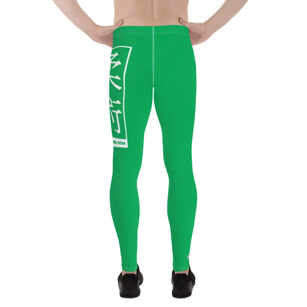 Men's Athletic Workout Leggings For Jiu Jitsu 009 - Jade