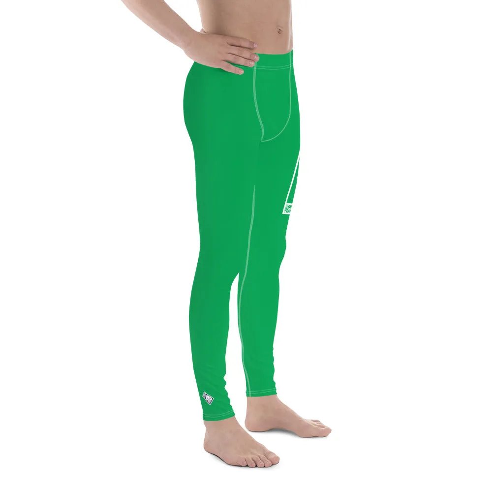 Men's Athletic Workout Leggings For Jiu Jitsu 009 - Jade